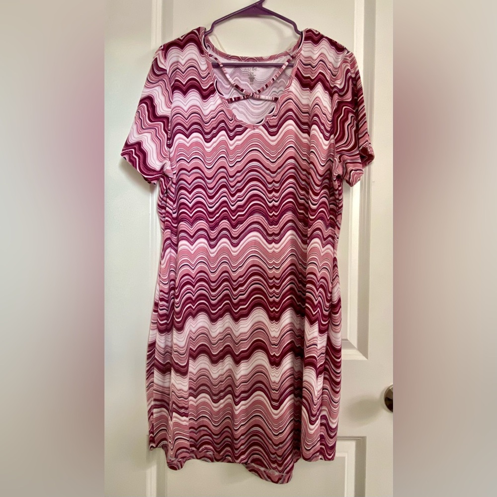 Just Be Wavy Pattern Dress